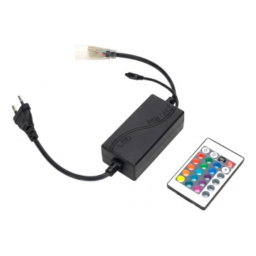 Aigostar - Cable de alimentación para tira LED RGB 1000W/230V con mando a distancia