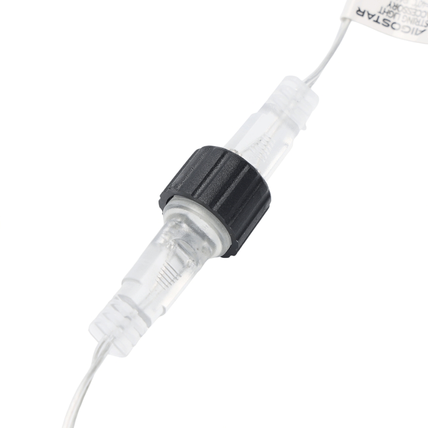 Aigostar - Cable de extensión para exterior para cadenas de luces 5 m IP44 transparente
