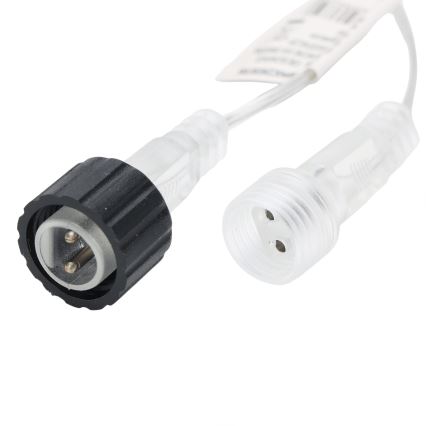 Aigostar - Cable de extensión para exterior para cadenas de luces 5 m IP44 transparente