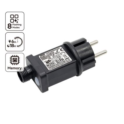 Aigostar - Cable de extensión para exterior para cadenas de luces 5 m IP44 transparente