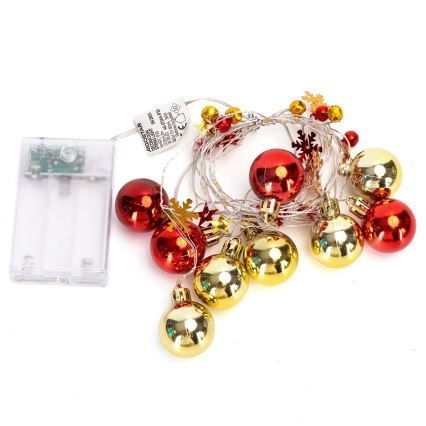 Aigostar - Cadena de luces LED de Navidad 20xLED/3xAA 2m blanco cálido