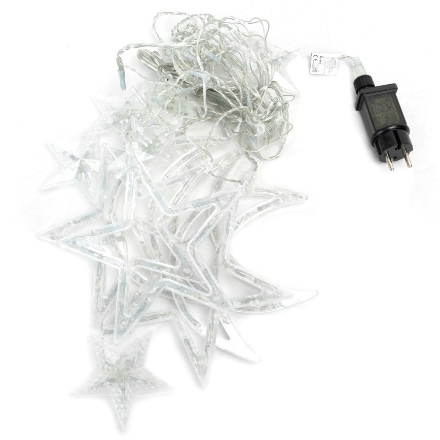 Aigostar - Cadena LED para exterior 120xLED/6W/230V/8 funciones 3x0,6m IP44 blanco frío + mando a distancia