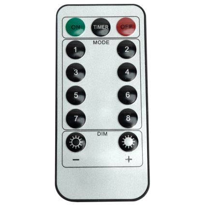 Aigostar - Cadena LED para exterior 120xLED/6W/230V/8 funciones 3x0,6m IP44 blanco frío + mando a distancia