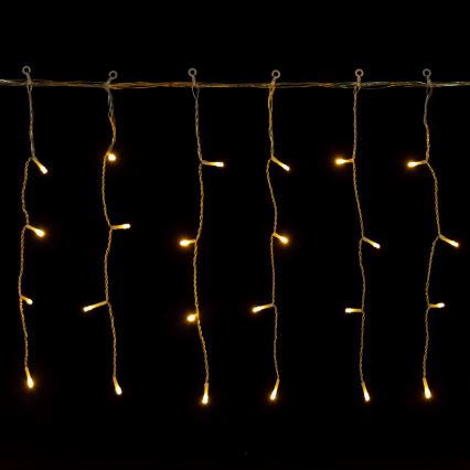 Aigostar - Cadena de luces LED para exterior 100xLED/8 funciones 5x0,4m IP44 blanco cálido