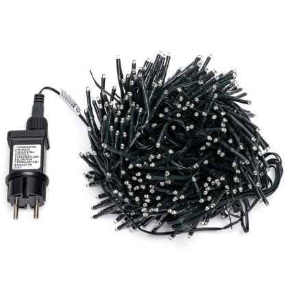 Aigostar - Cadena de luces LED para exterior 400 LEDs, 8 funciones, 13 m, IP44, blanco frío
