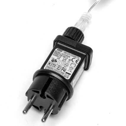 Aigostar - Cadena de luces LED para exterior, 50 LEDs, 8 funciones, 8 m, IP44, blanco cálido