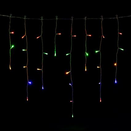 Aigostar - Cadena navideña LED para exterior 300 LEDs/8 funciones 3xAA 18x0,6 m IP44 multicolor