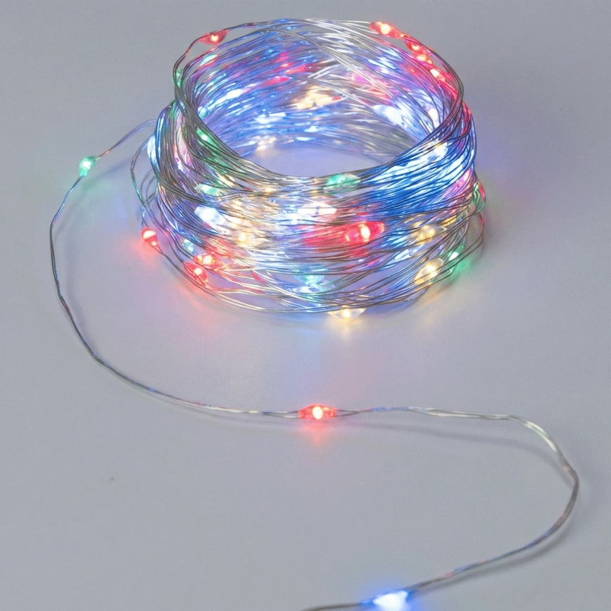Aigostar - Cadena de luces LED para Navidad, 40 LEDs / 2x3V, 4 m, multicolor