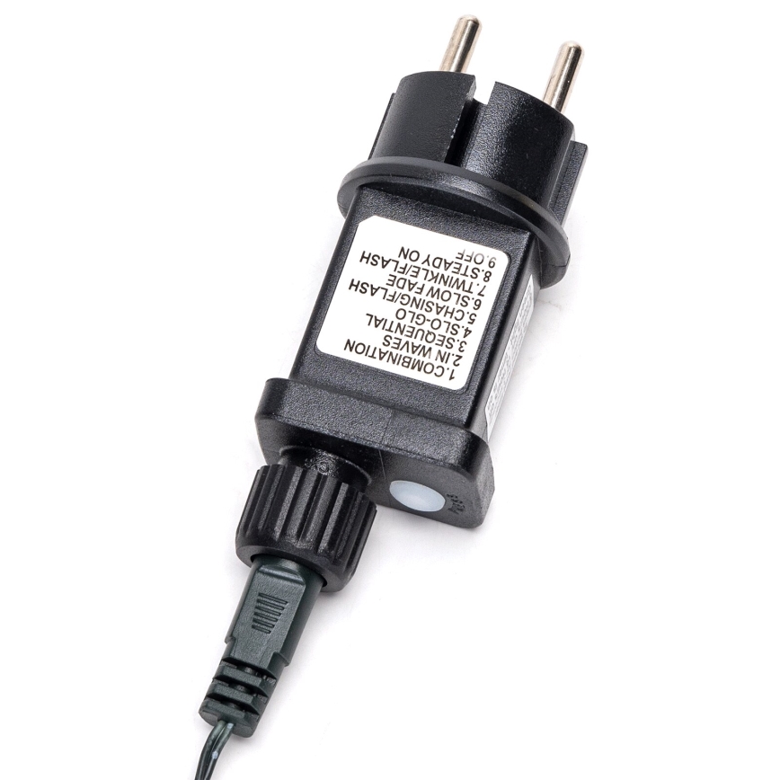 Aigostar - Cadena de luces navideña LED para exterior 200 LEDs/8 funciones 8 m IP44 blanco frío