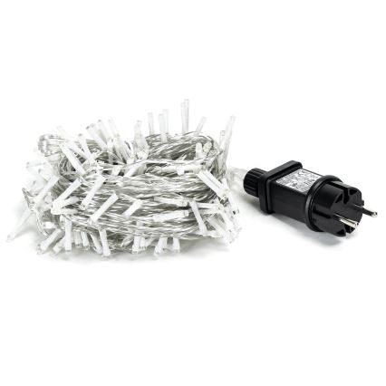 Aigostar - Cadena de luces navideña para exterior 150xLED/8 funciones 18m IP44 blanco cálido