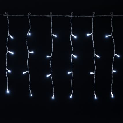 Aigostar - Cadena de luces navideñas LED para exterior 100xLED/8 funciones 5x0,4m IP44 blanco frío