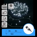 Aigostar - Cadena de luces navideñas LED para exterior 100xLED/8 funciones 8m IP44 blanco frío