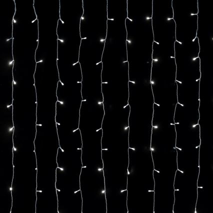 Aigostar - Guirnalda LED para exteriores 288 LED/8 funciones 1,5x1,8m IP44 blanco frío
