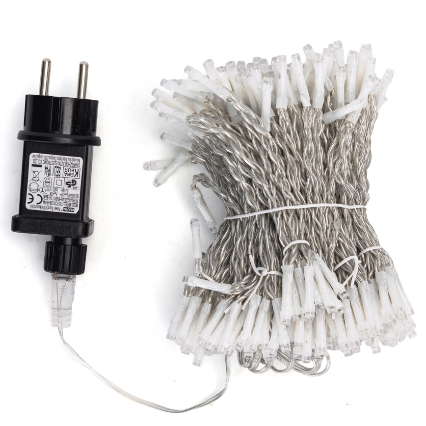 Aigostar - Guirnalda LED para exteriores 288 LED/8 funciones 1,5x1,8m IP44 blanco frío