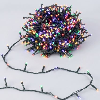 Aigostar - Cadena de luces navideñas LED para exterior, 50 LED / 8 funciones, 8 m, IP44, multicolor