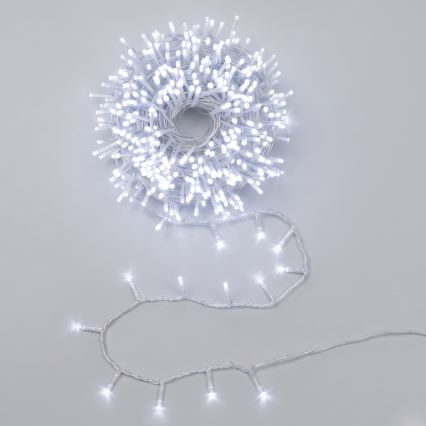 Aigostar - Cadena de luces navideñas LED para exterior 600xLED/8 funciones 33m IP44 blanco frío
