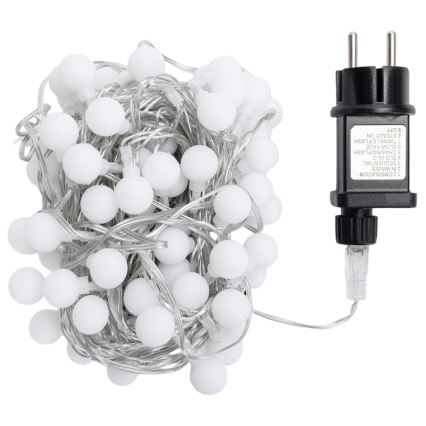 Aigostar - Guirnalda decorativa LED para exterior, 100 LED, 8 modos, 10 m, IP44, blanco cálido