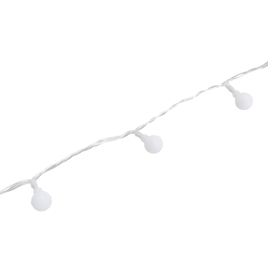 Aigostar - Guirnalda decorativa LED para exterior, 100 LED, 8 modos, 10 m, IP44, blanco cálido