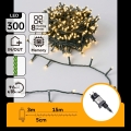 Aigostar - Cadena LED navideña exterior 300xLED/8 funciones 18m IP44 blanco cálido