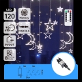 Aigostar - Cadena LED para exterior 120xLED/6W/230V/8 funciones 3x0,6m IP44 blanco frío + mando a distancia