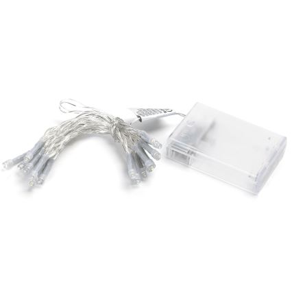 Aigostar - Cadena luminosa LED para Navidad 20xLED/3xAA 2,3 m blanco cálido