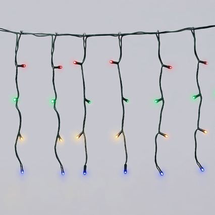 Aigostar - Guirnalda navideña solar LED, 100 LEDs / 8 funciones, 8 x 0,4 m, IP65, multicolor, 1200 mAh