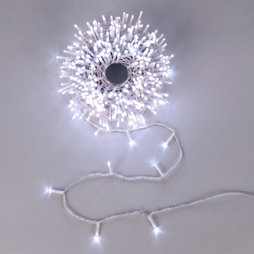 Aigostar - Cadena navideña LED para exterior 150xLED/8 funciones 3xAA 5,3m IP44 azul