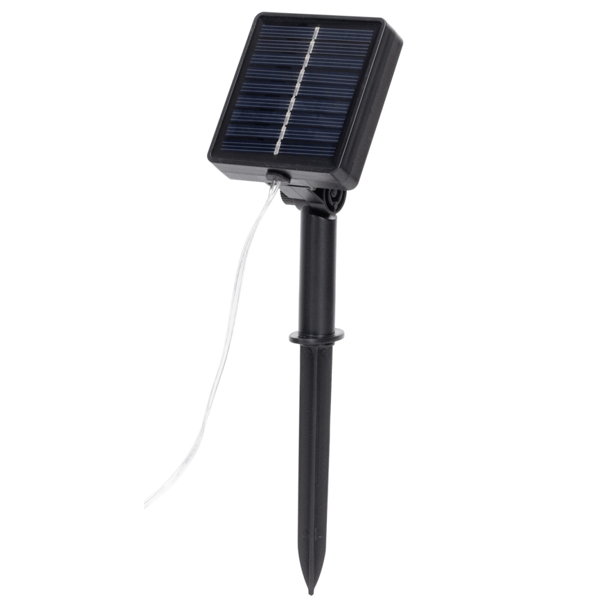 Aigostar - Cadena solar LED 70xLED/4x1m IP65 300 mAh blanco cálido hiedra