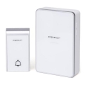 Aigostar - Campana inalámbrica 3xAA/12V IP44 blanco/plata