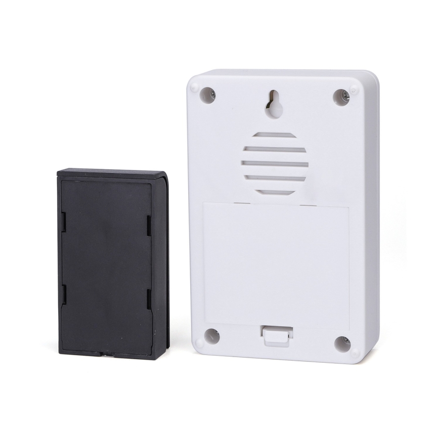 Aigostar - Campana inalámbrica 3xAA/12V IP44 negro/blanco