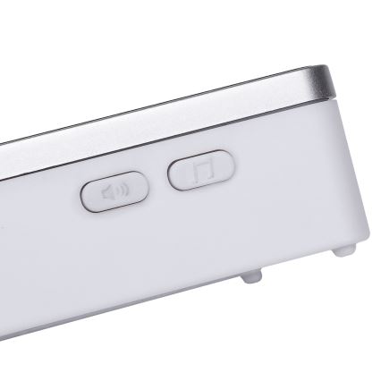 Aigostar - Campana inalámbrica 3xAA/12V IP44 plata