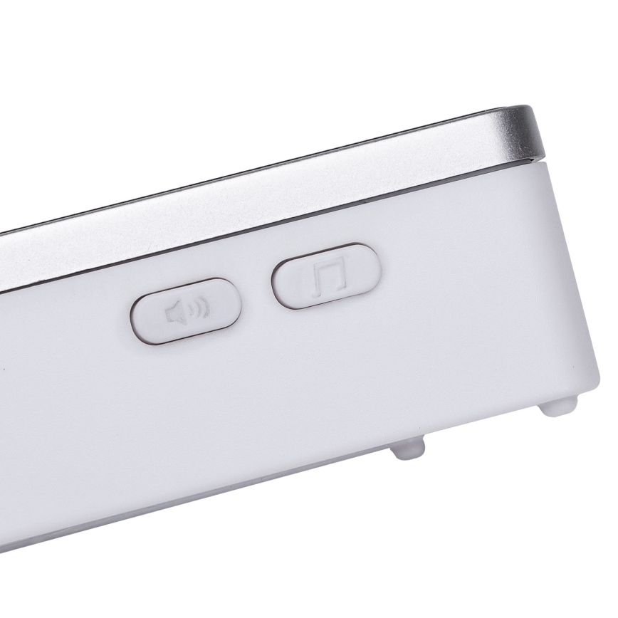 Aigostar - Campana inalámbrica 3xAA/12V IP44 plata