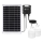 Aigostar - Candelabro solar LED 2xLED/35W/12V 6000 mAh 6500K IP65 Ø 10 cm + control remoto