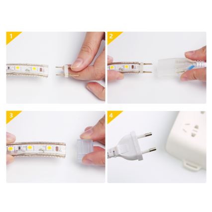 Aigostar - Cinta LED para exterior 50m LED/350W/230V 3000K IP65