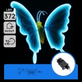 Aigostar - Decoración exterior LED 372xLED 60 cm IP44 mariposa/azul