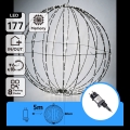 Aigostar - Decoración navideña exterior LED/3,6W/230V 60 cm IP44 blanco frío