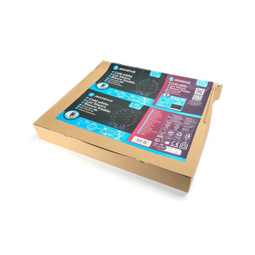 Aigostar - Decoración navideña exterior LED/3,6W/230V 60 cm IP44 blanco frío