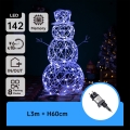 Aigostar - Decoración navideña LED de exterior LED/3,6W/31/230V 6500K 60 cm IP44 muñeco de nieve