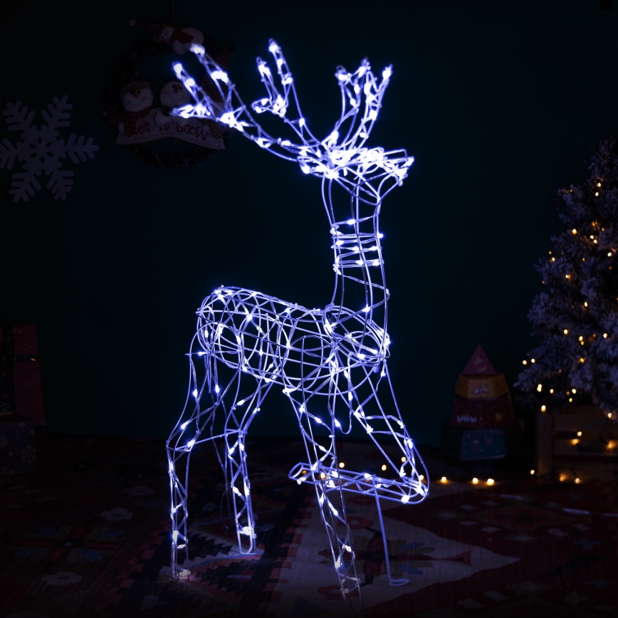 Aigostar - Decoración navideña LED para exterior LED/3,6W/31/230V 6500K 75 cm IP44 reno