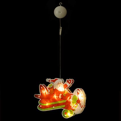 Aigostar - Decoración navideña LED LED/3xAAA Avión navideño 17cm