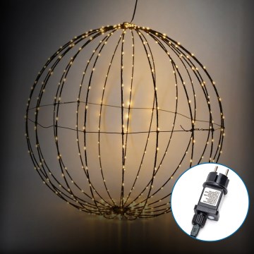 Aigostar - Decoración navideña LED para exterior LED/3,6W/230V, bola de 30 cm, IP44, blanco cálido