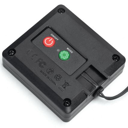 Aigostar - Decoración solar LED 148xLED/2x1,2m IP65 300 mAh blanco cálido eucalipto