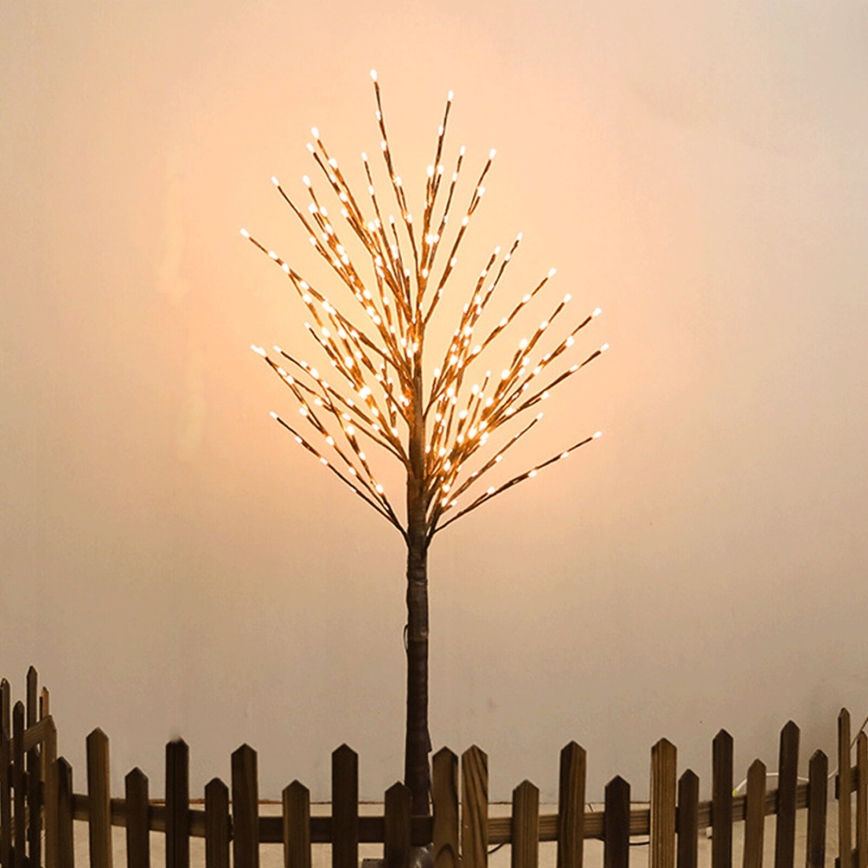 Aigostar - Decoración solar LED 152xLED/3,8m IP65 1200 mAh árbol blanco cálido