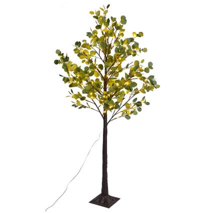 Aigostar - Decoración solar LED 210xLED/3,5m IP65 300 mAh blanco cálido eucalipto
