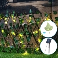Aigostar - Decoración solar LED 56xLED/2x0,4m IP65 300 mAh blanco cálido ivy