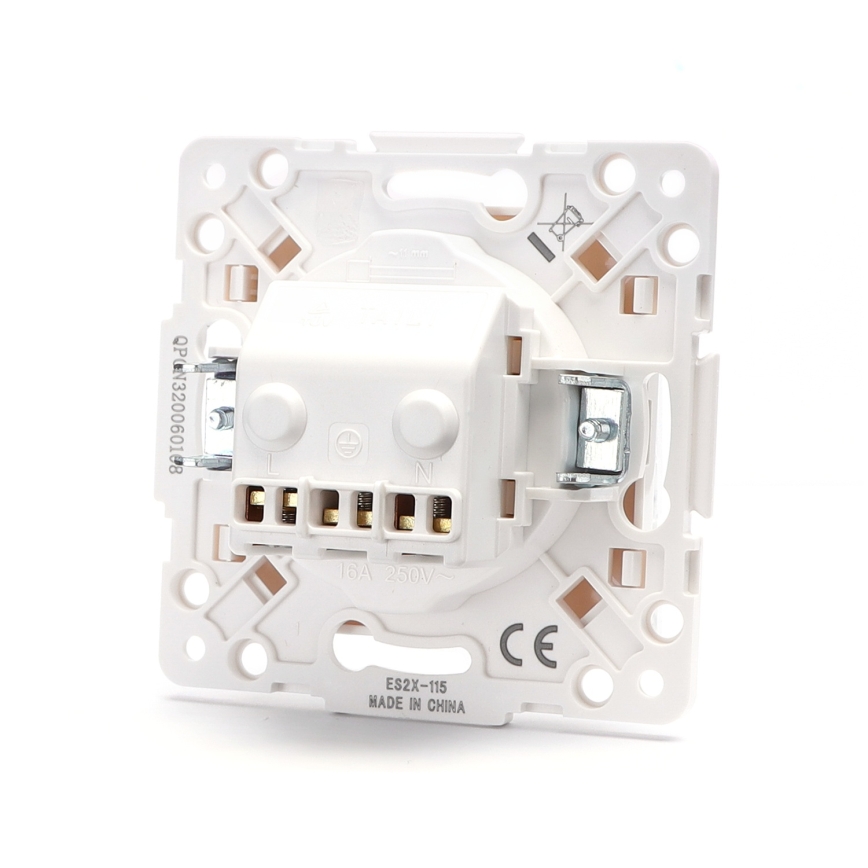 Aigostar - Enchufe doméstico sin marco SCHUKO 250V blanco