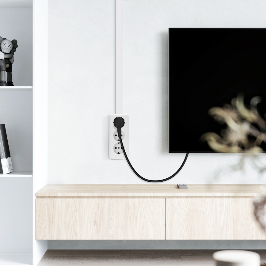 Aigostar - Enchufe doméstico triple SCHUKO 250 V/16 A