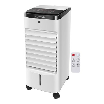 Aigostar - Enfriador de aire 60W/230V blanco/negro + mando a distancia