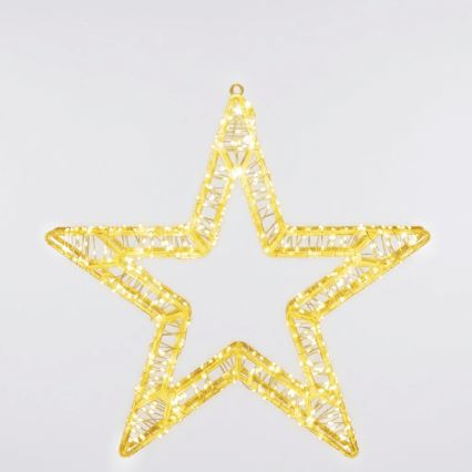 Aigostar - Decoración navideña exterior LED 540xLED/6W/230V IP44 blanco cálido estrella de 45 cm