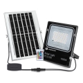 Aigostar - Foco solar LED RGB regulable LED/100W/3,2V IP66 + mando a distancia